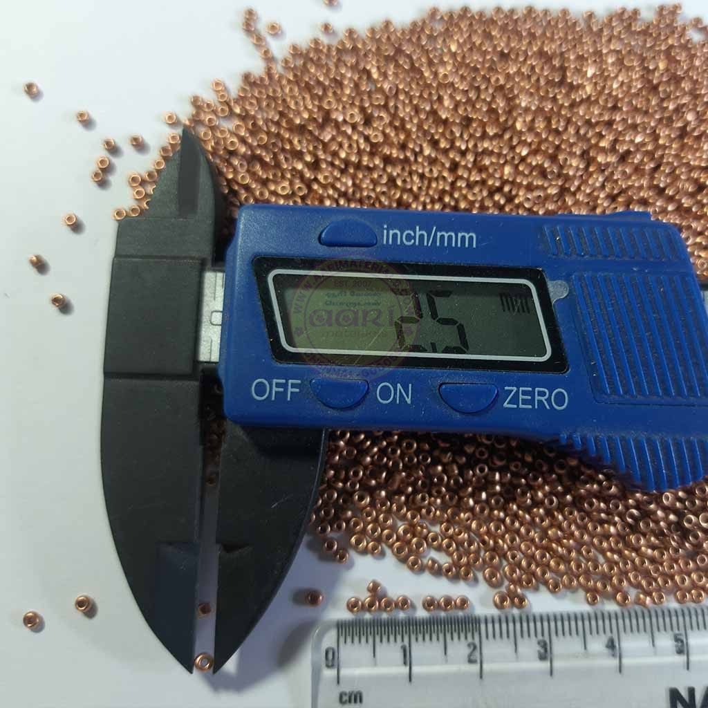 Seed Beads or Sugar Beads in Copper Color 10-0 2mm (30grams)