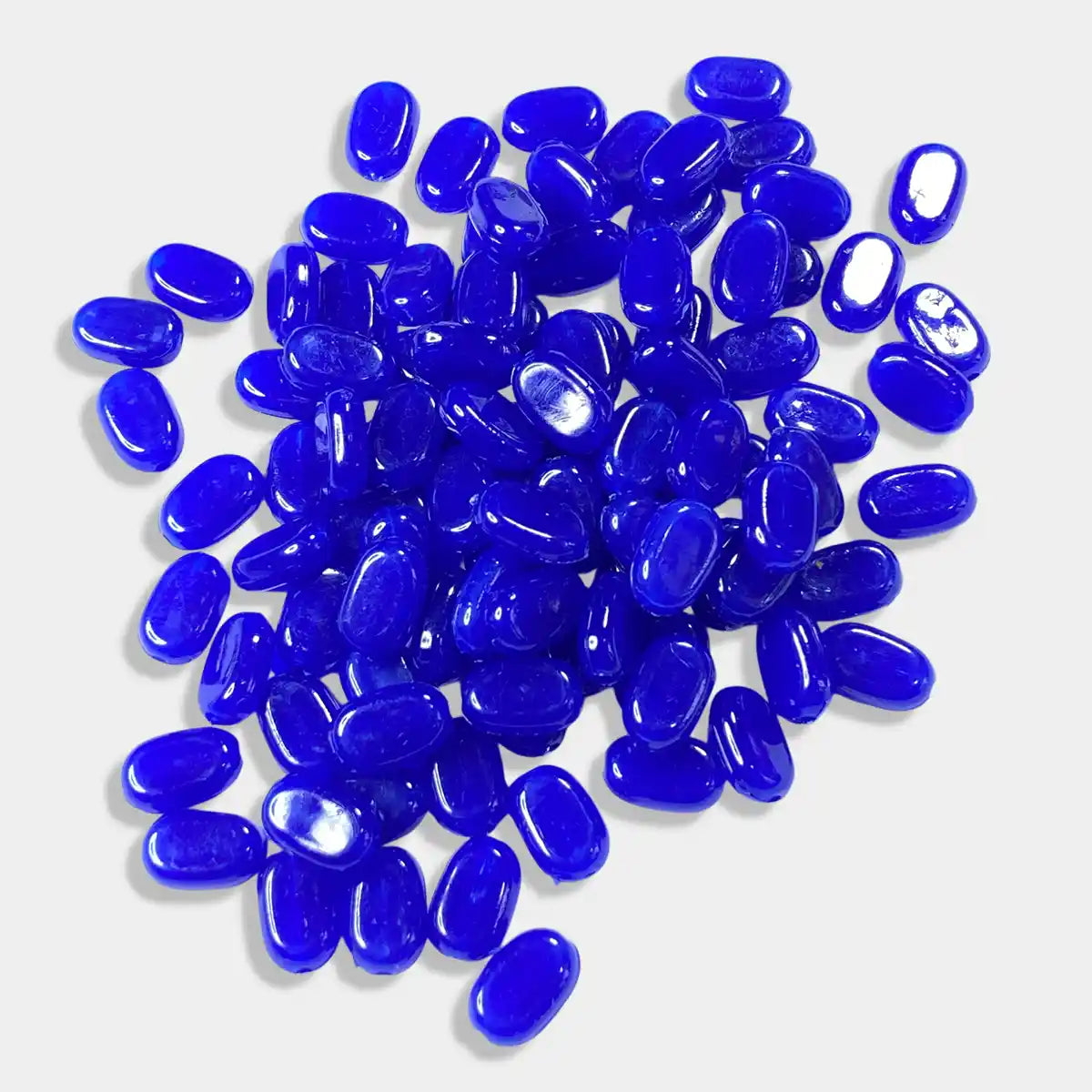 Tablet Bead Oval Shape Blue Color (20grams) Size 10-7-4mm