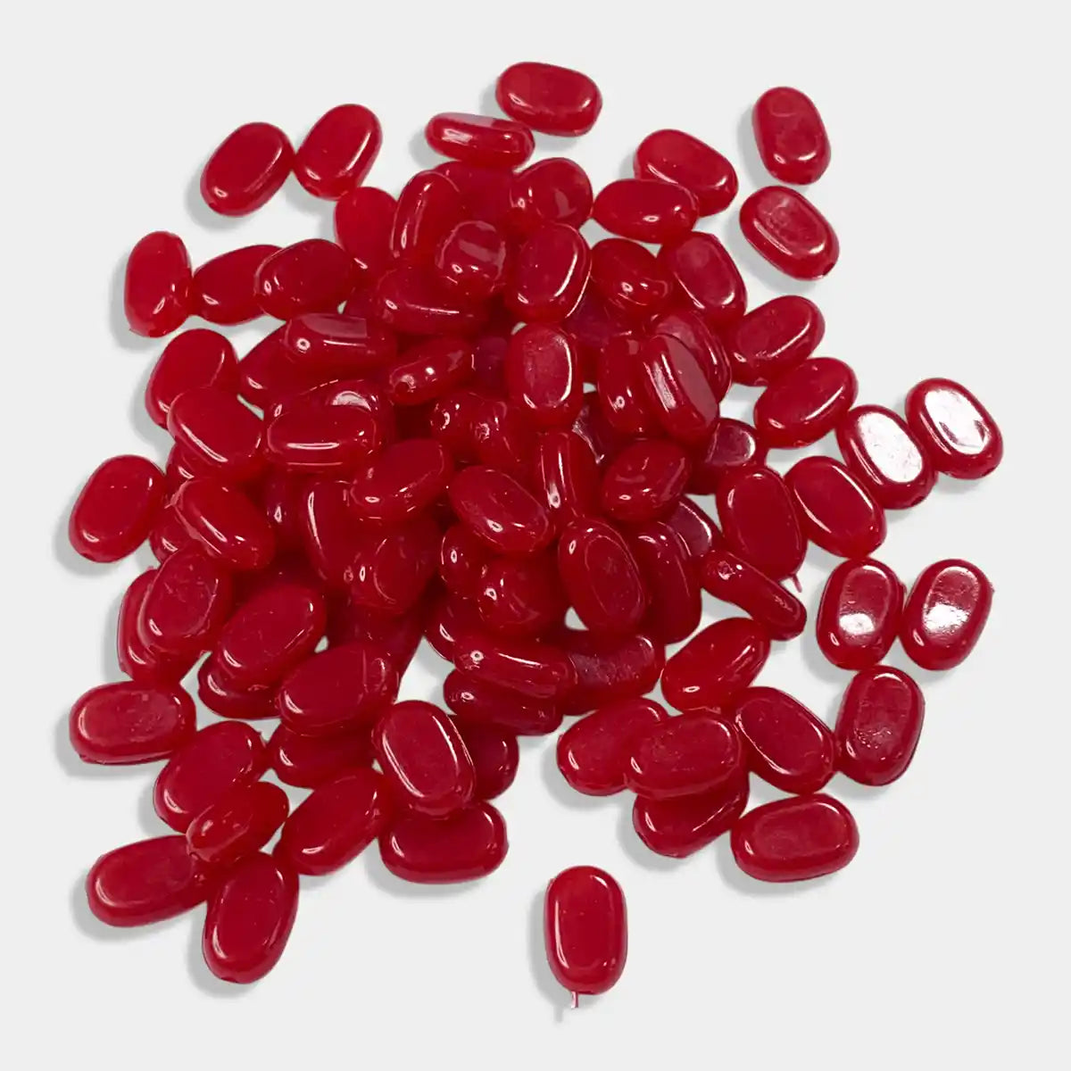 Tablet Bead Oval Shape Red Color (20grams) Size 10-7-4mm