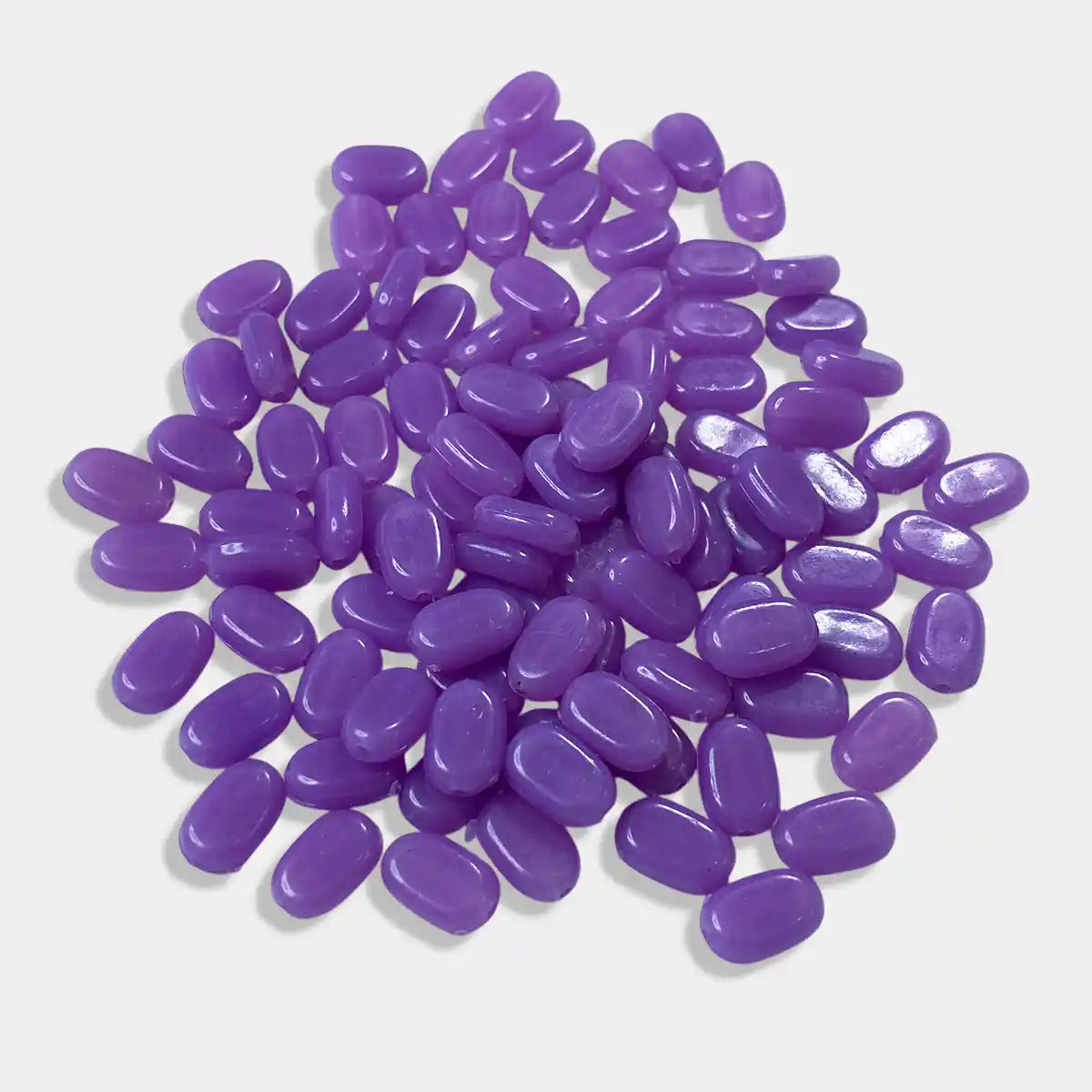 Tablet Bead Oval Shape Violet Color (20grams) Size 10-7-4mm