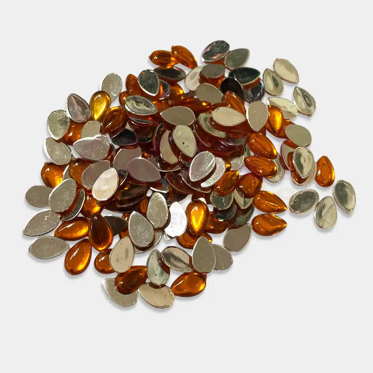 Kundan Stone Drop or Thilak  Shape Smooth 10mm X 6mm (10 Grams)
