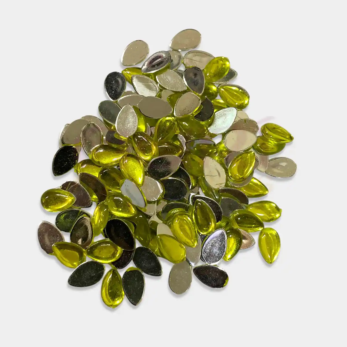 Kundan Stone Drop or Thilak  Shape Smooth 10mm X 6mm (10 Grams)