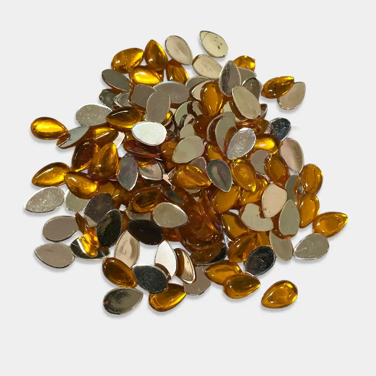 Kundan Stone Drop or Thilak  Shape Smooth 10mm X 6mm (10 Grams)