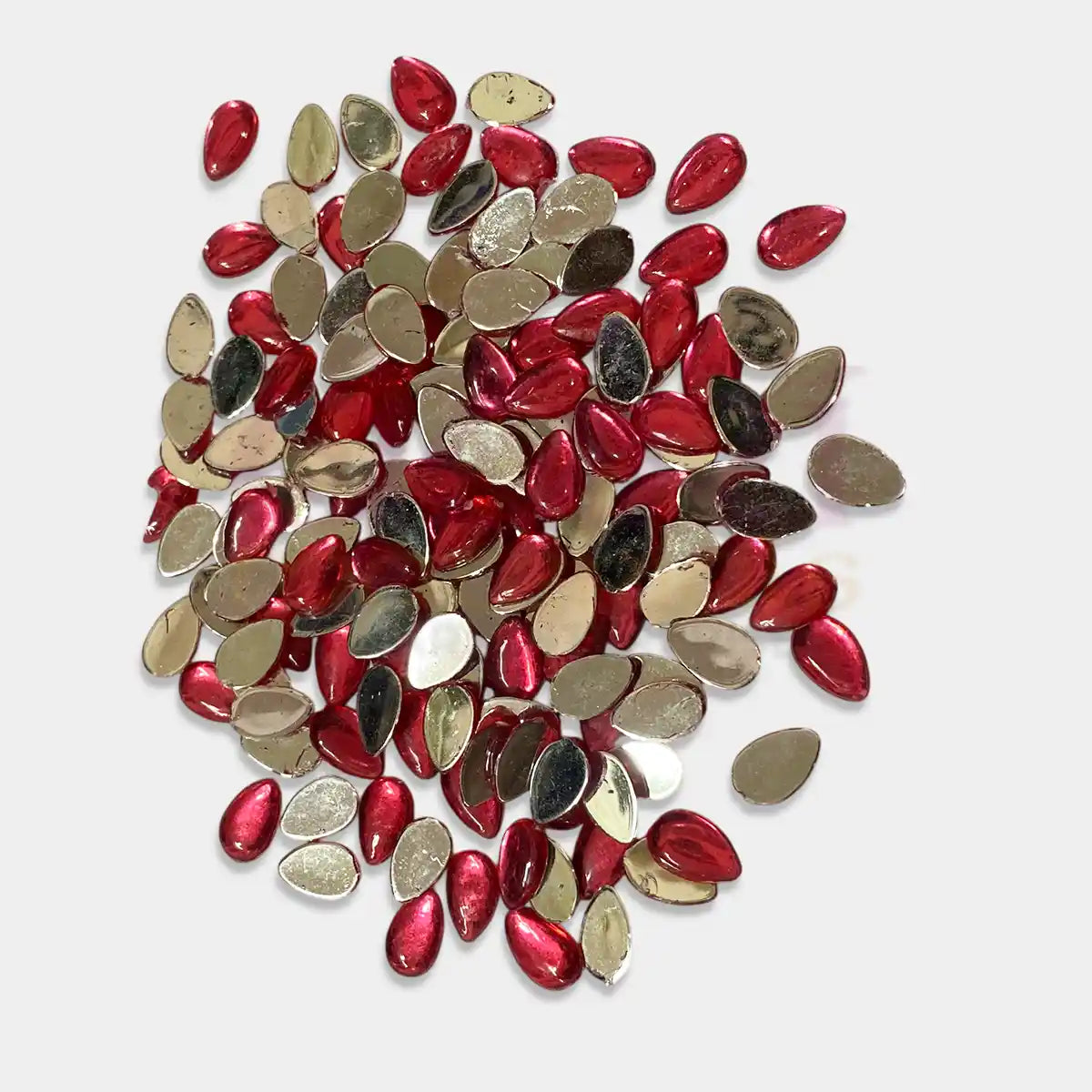 Kundan Stone Drop or Thilak  Shape Smooth 10mm X 6mm (10 Grams)