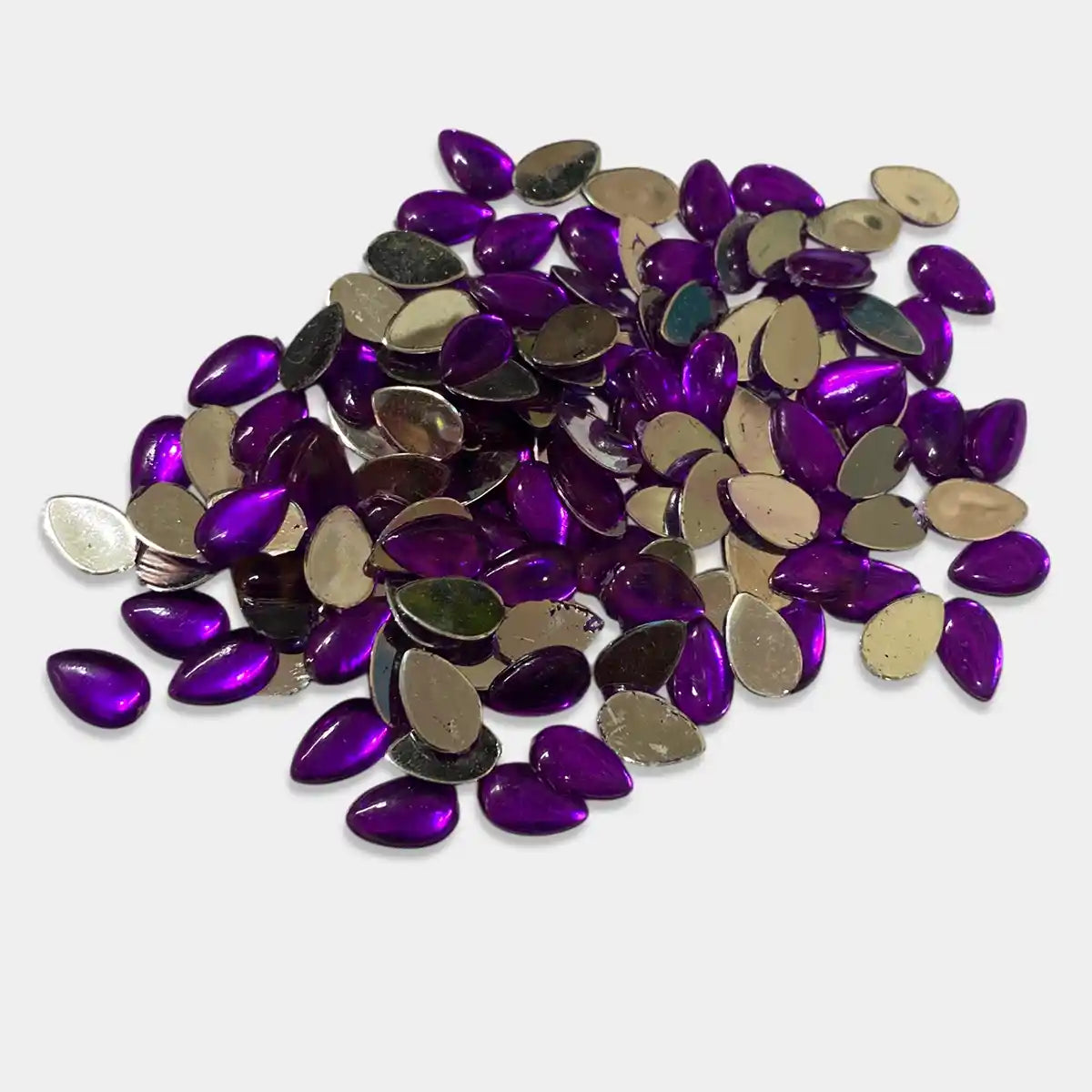 Kundan Stone Drop or Thilak  Shape Smooth 10mm X 6mm (10 Grams)