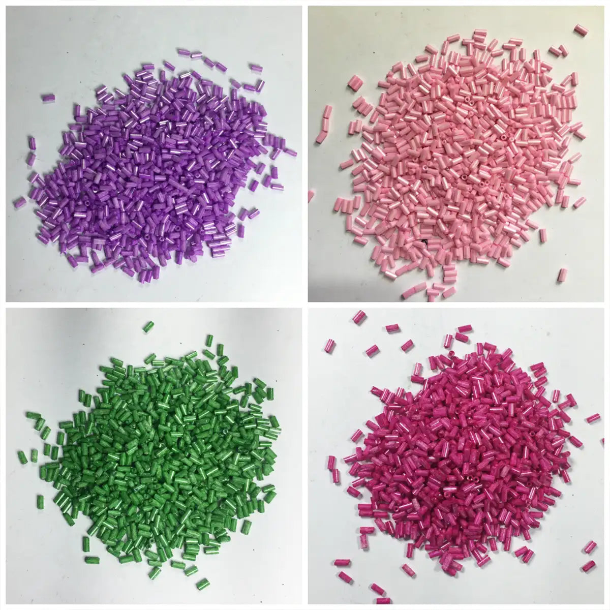 Tube Bead or Cutdana 4mm Opaque (Marble Texture) - 25 grams