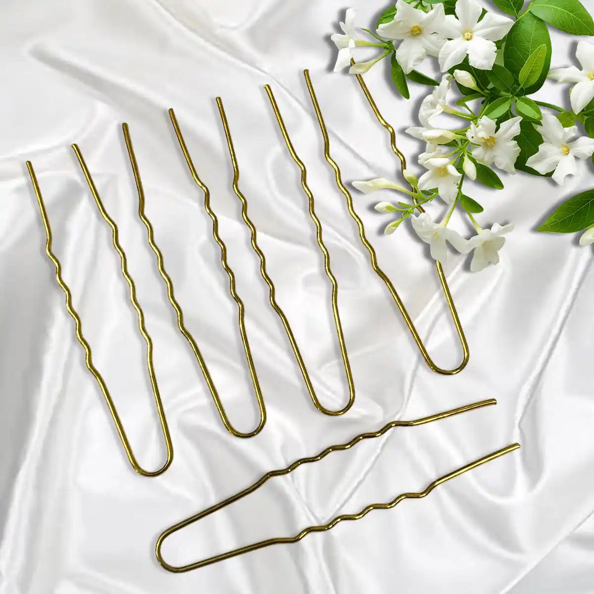 U-Shaped Bobby Pins Gold Plated (Pack of 5pcs)