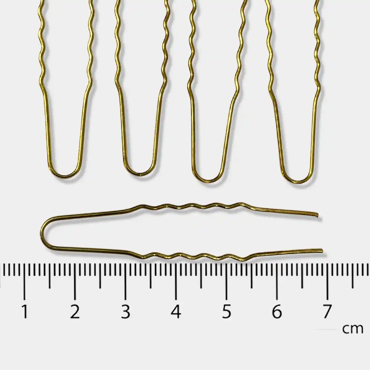 U-Shaped Bobby Pins Gold Plated (Pack of 5pcs)