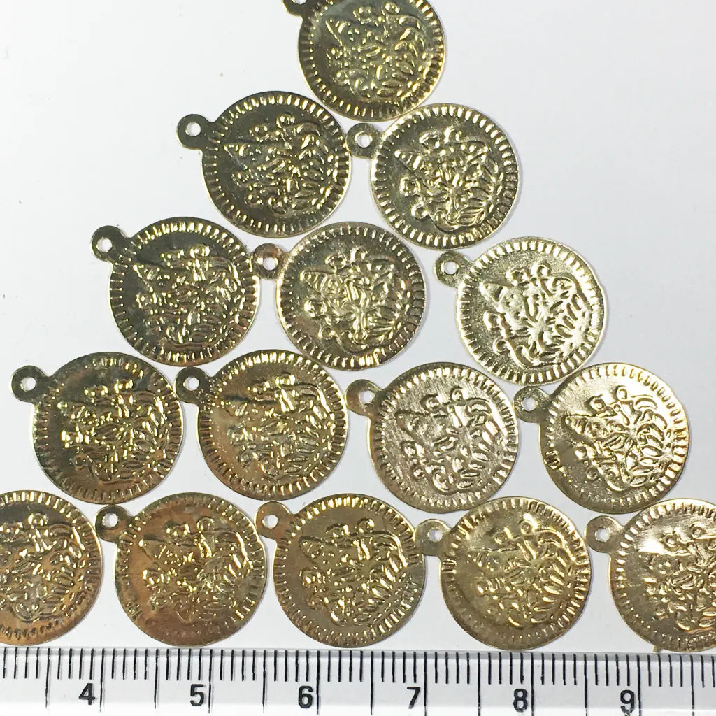 Lakshmi Coin for Aari Work - Medium Size Gold -10grams