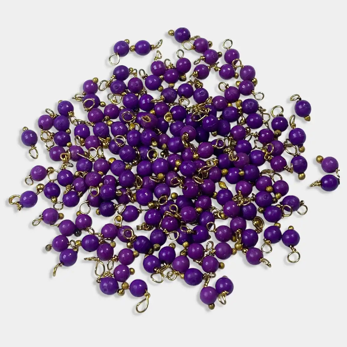 Violet Color Pearl Loreal Beads 4mm (10grams)