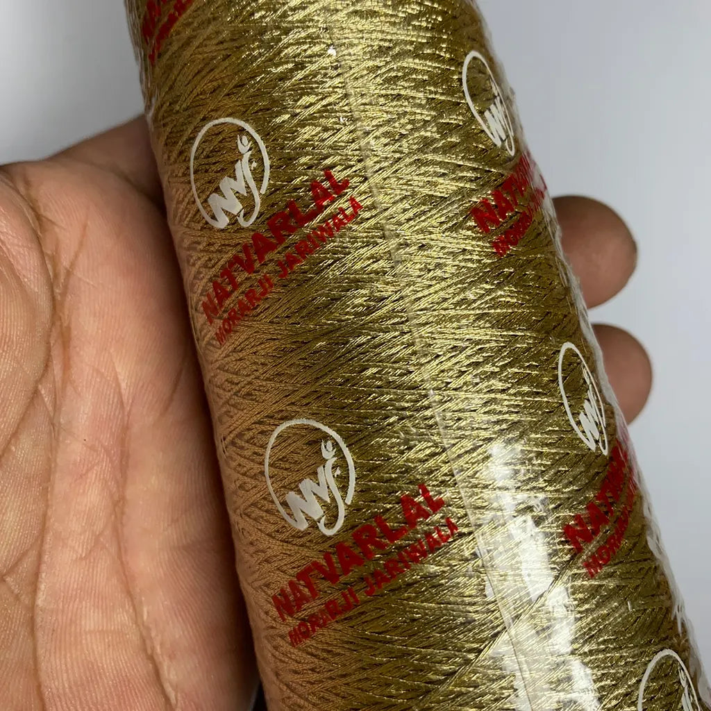 Zari Thread Cone for Embroidery 6 Strand - 1pc