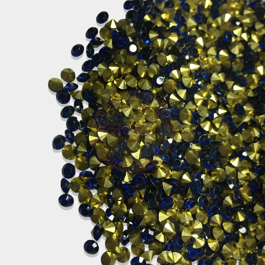 Zicron or Jarkan Stone Diamond Stone (Size SS12) Color Blue (10Grams) Plastic