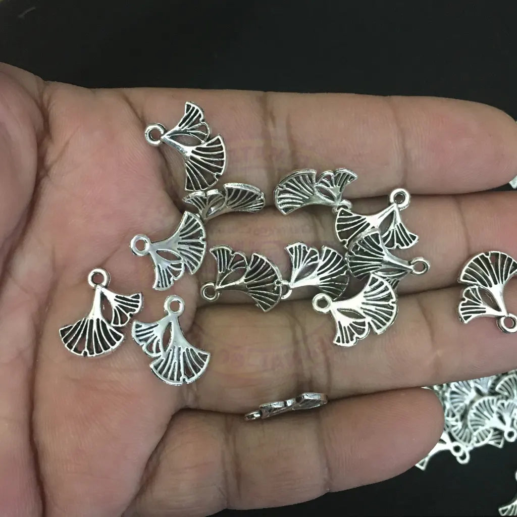 Charms Silver-plated 16mm (Leaf) 1pc