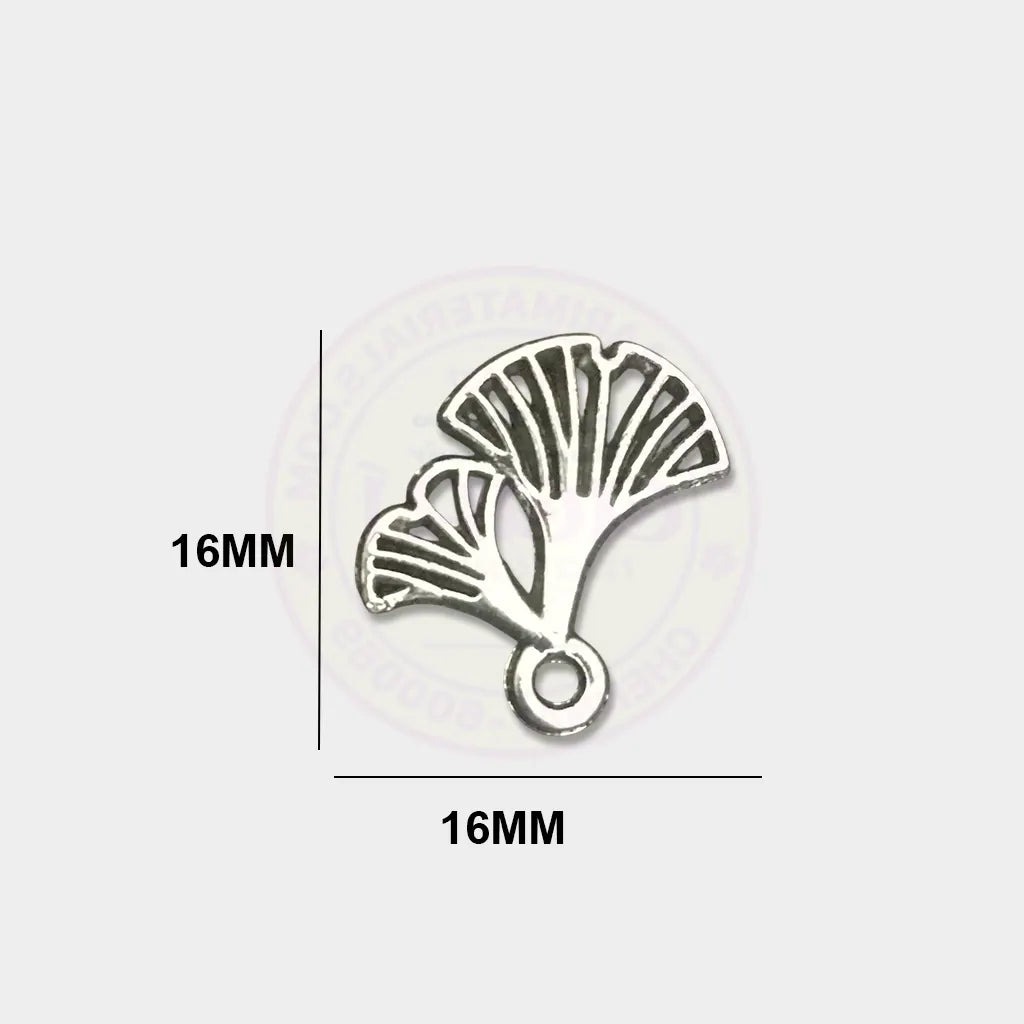 Charms Silver-plated 16mm (Leaf) 1pc