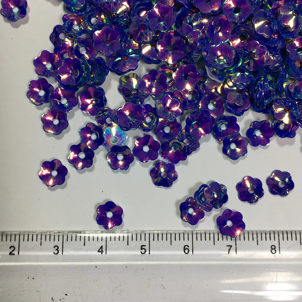 Flower Cup Sequins 6mm 10grams