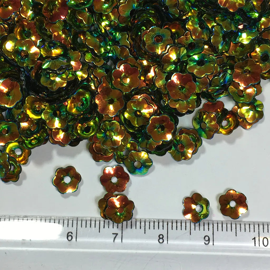 Flower Cup Sequins 6mm 10grams