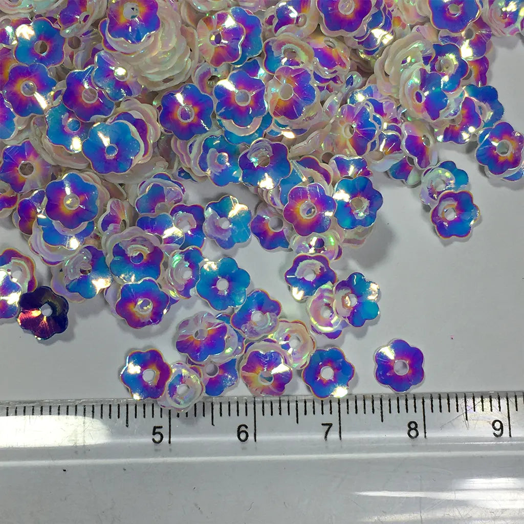 Flower Cup Sequins 6mm 10grams