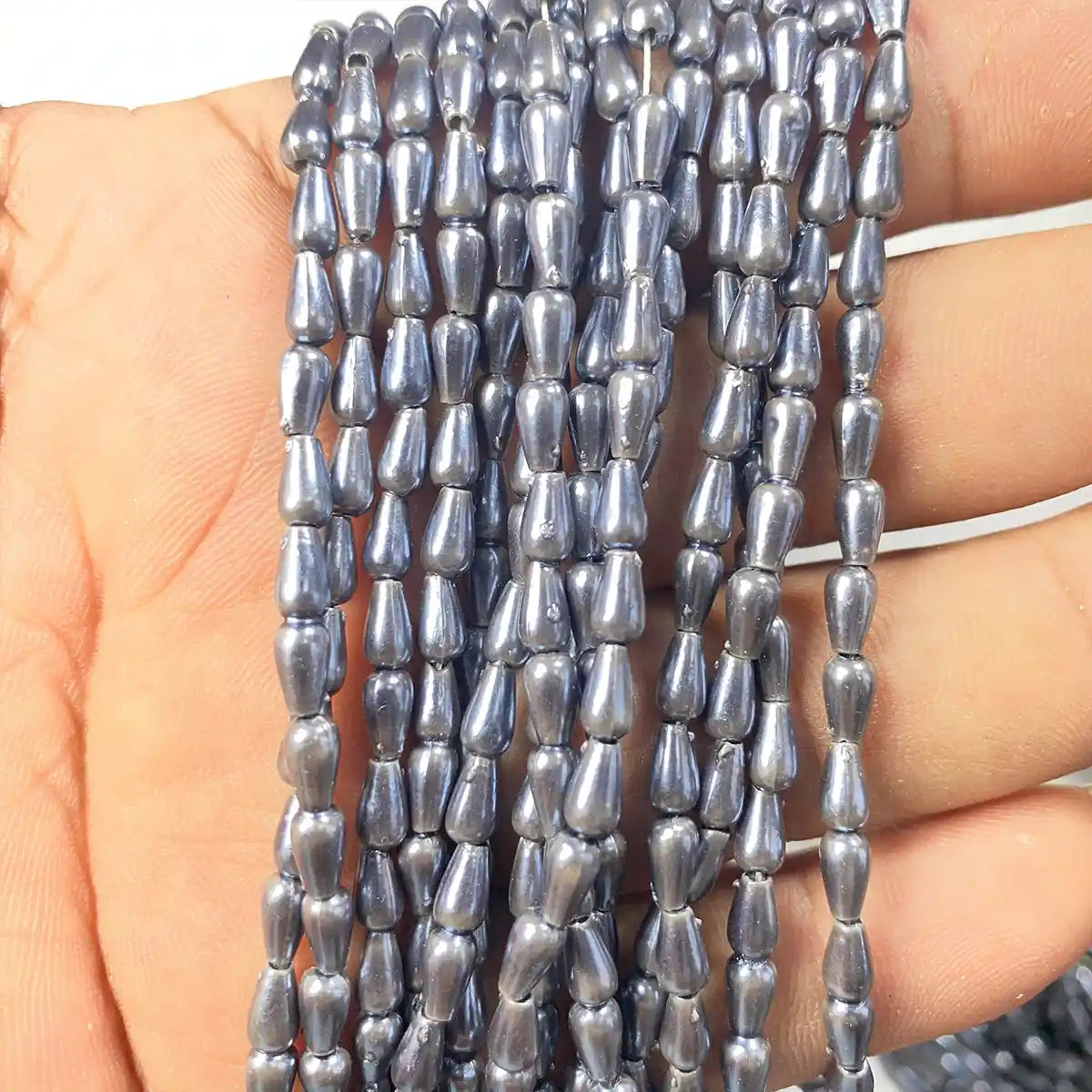 Drop Shape or Wheat Beads 4MM Colored