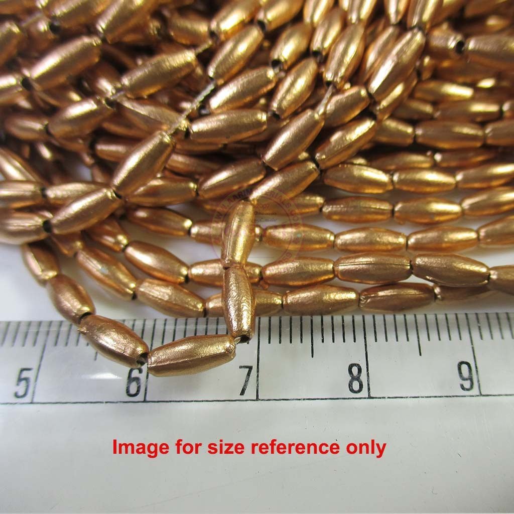 Eye Shape Beads 3MM Color Gold 1Bunch (12 Line)