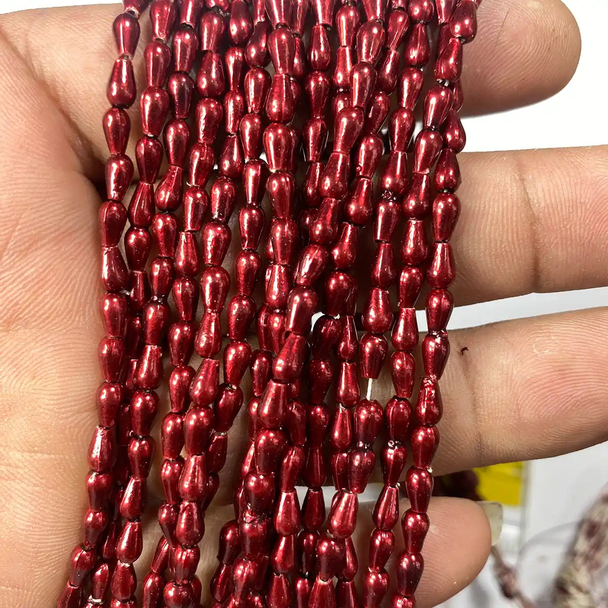 Drop Shape or Wheat Beads 4MM Colored
