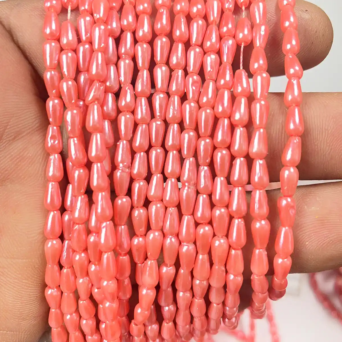 Drop Shape or Wheat Beads 4MM Colored
