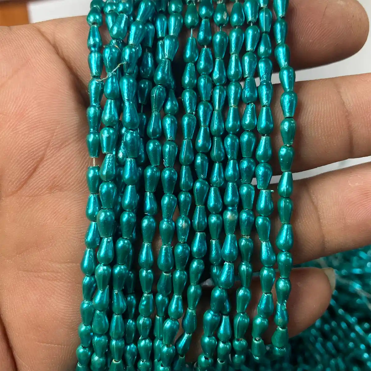 Drop Shape or Wheat Beads 4MM Colored