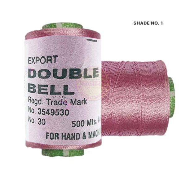 Double Bell Silk Thread for Embroidery - 1pc Color Shades No.1