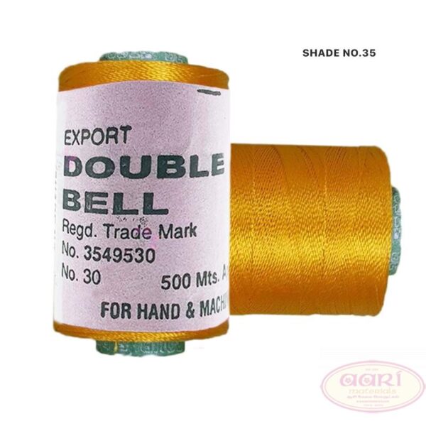 Double Bell Silk Thread for Embroidery - 1pc Color Shades No.35
