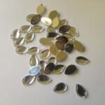 Kundan Stone Drop/Thilak Shape Smooth (10mm X 6mm) Color White