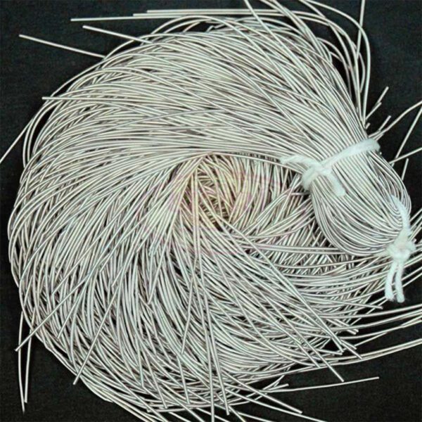 Zardozi Spring Material French Wire For Jewelry & Embroidery Craft Making  Silver