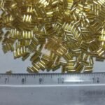 Cut Beads or Tube Bugle Beads (4MM) Color Gold (25grams) - Image 2