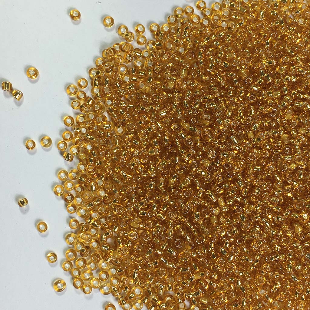 Glass Seed Beads 2MM 12/0 Gold Color (25grams) - Aari & Embroidery