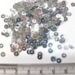 Jamki / Chamki Sequence / Round Shape Sewing Sequins Color Silver 4MM (10g) - Image 2