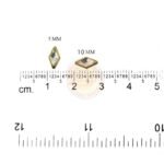 Kundan Stone Flat Back Framed Diamond Shape 8mmX5mm Color White (20grams) - Image 2
