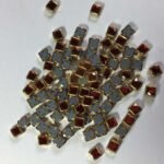 Glass Stone Flat Back Framed Square Shape 5MM 10grams Color Red