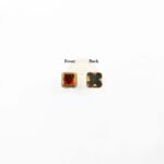 Glass Stone Flat Back Framed Square Shape 5MM 10grams Color Rose - Image 4