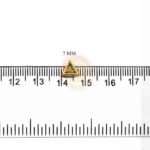 Kundan Stone Flat Back Framed Triangle Shape 7mm Color Gold  (20grams) - Image 2