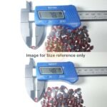 Kundan Stone Thilak  or Teardrop Shape 8X5mm Red Color (10grams) - Image 2