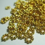 Flower Chakri / Polo Rings / Jarkan Chakri 5mm Gold Color  (10grams)