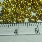 Flower Chakri / Polo Rings / Jarkan Chakri 5mm Gold Color  (10grams) - Image 2