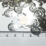 Lakshmi Coin/kasu for Aari Work- Silver Color 10grams - Image 2