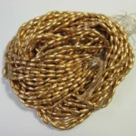 Eye Shape Beads 3MM Color Gold 1Bunch (12 Line)