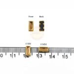 Kundan stones Flat Back Mounts Gold Color Rectangle(20grams) - Image 2