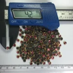 Glass Framed Stone Flat Back Round Shape 4mm Color Rose (10grams) - Image 3