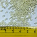 Opaque Seed Beads in Half White Color 2.5mm (25grams) - Image 3