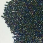 Glass Seed Beads in Peacock Color 2MM (25grams)