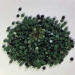 Hotfix Kundan Stone Round Shape 3mm Color Black (10grams)