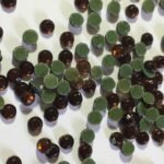Hotfix Kundan Stone Round Shape 3mm Color Dark Orange (10grams) - Image 5