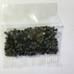 Hotfix Kundan Stone Round Shape 3mm Color Dark Orange (10grams) - Image 4
