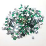 Kundan Stone Thilak  or Teardrop Shape 8X5mm Green Color (10grams)